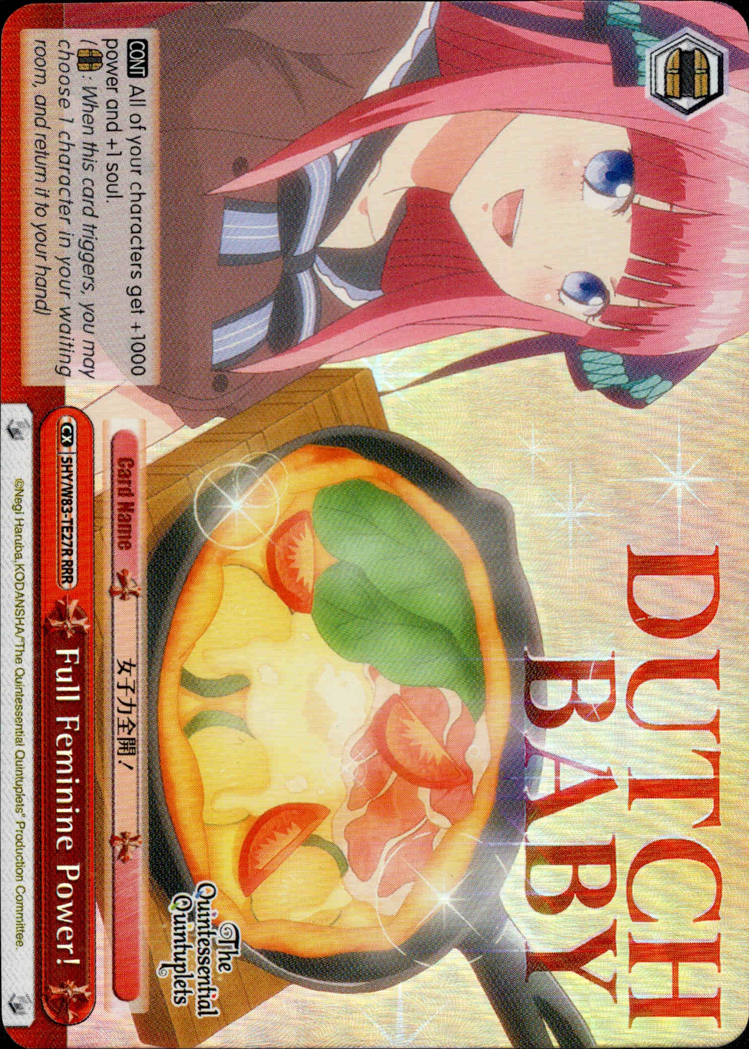 Full Feminine Power! - 5HY/W83-TE27R - The Quintessential Quintuplets - Card Cavern