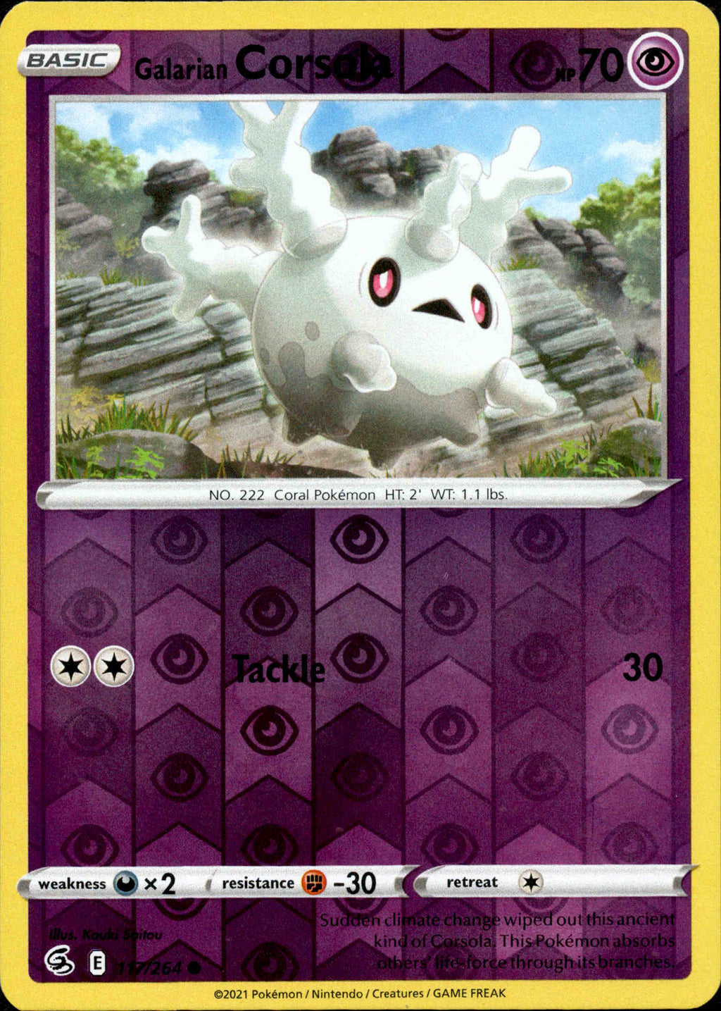 Galarian Corsola - 117/264 - Fusion Strike