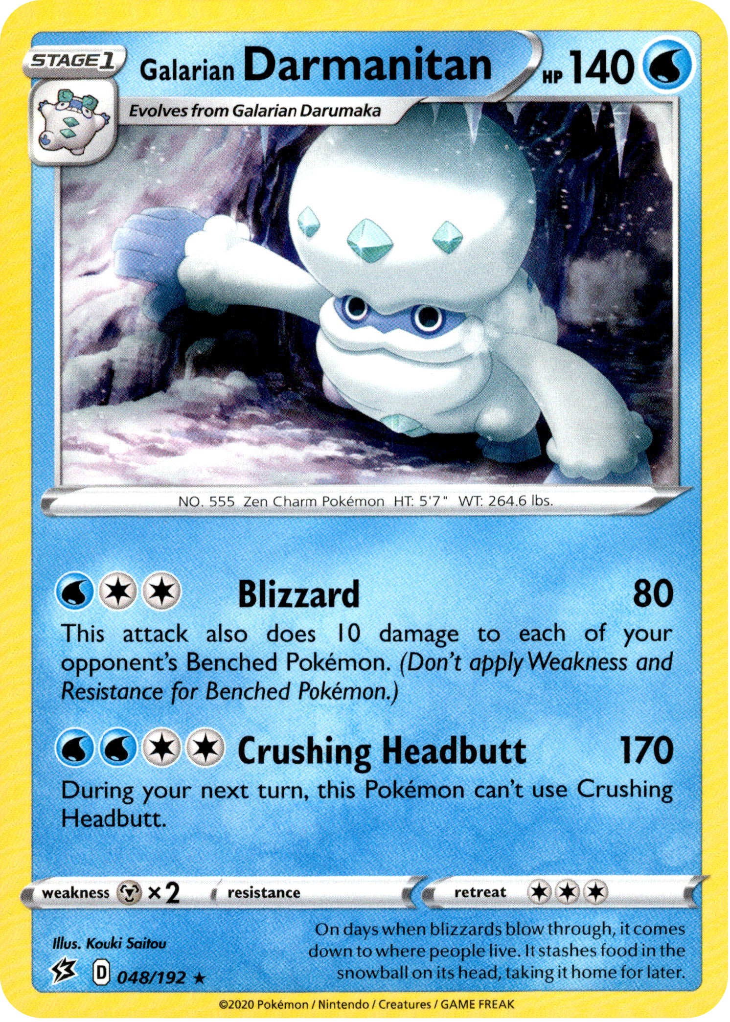 Galarian Darmanitan - 48/192 - Rebel Clash - Card Cavern