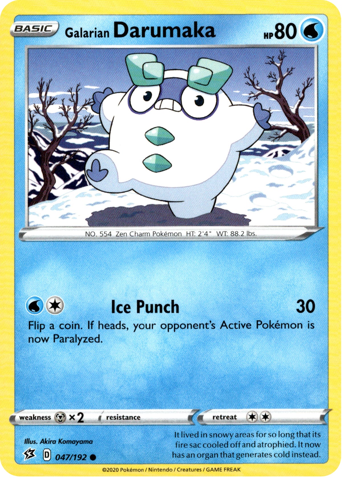 Galarian Darumaka - 47/192 - Rebel Clash - Card Cavern
