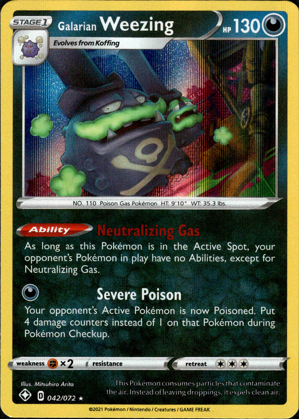 weezing pokemon card price 34/123 2026 Ryuta Fuse SWSH06 Pokemon Trading Card Game Call