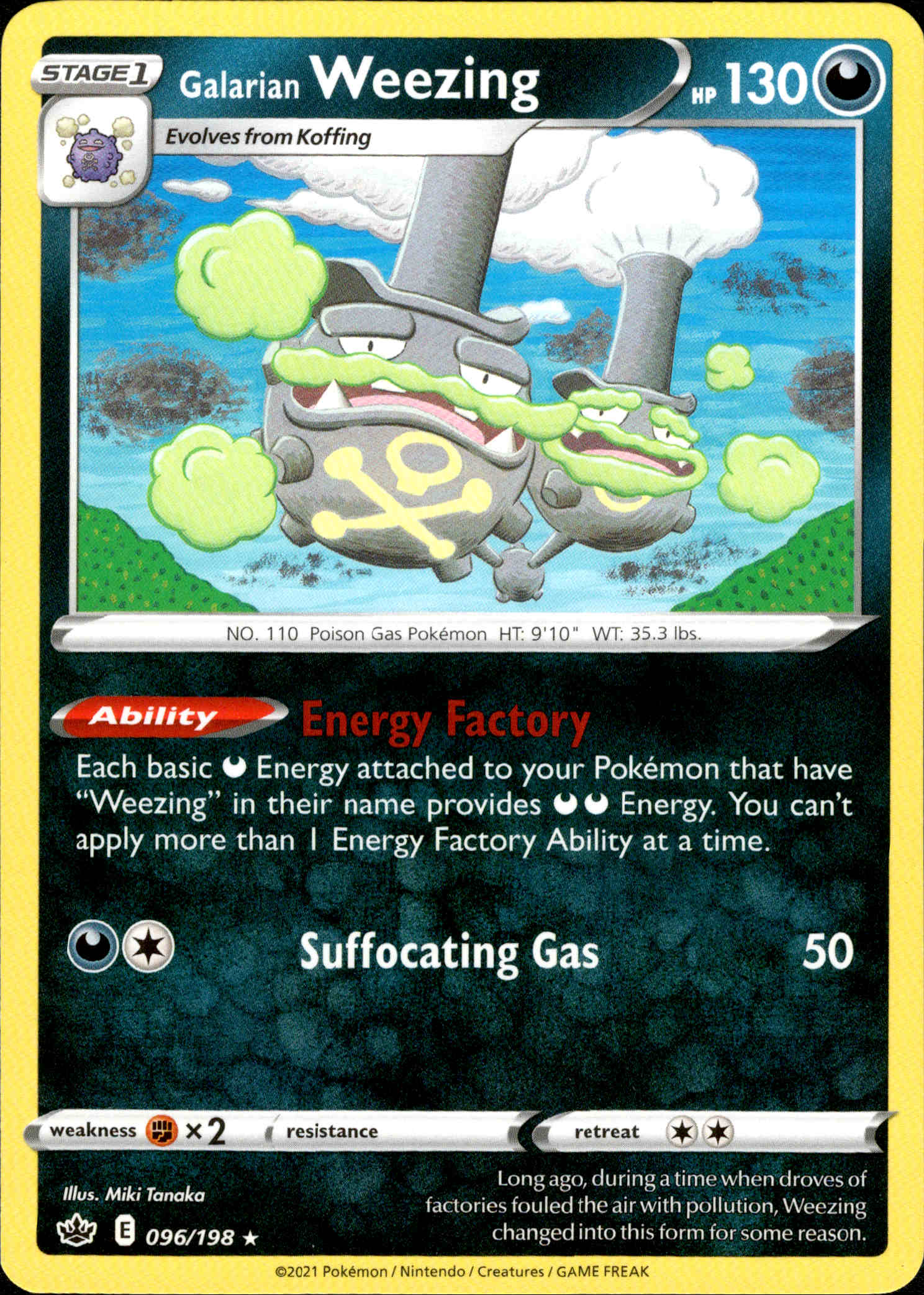 Galarian Weezing - 096/198 - Chilling Reign - Card Cavern