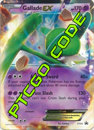 Gallade EX XY45 PTCGO Code  Card Cavern Trading Cards, LLC