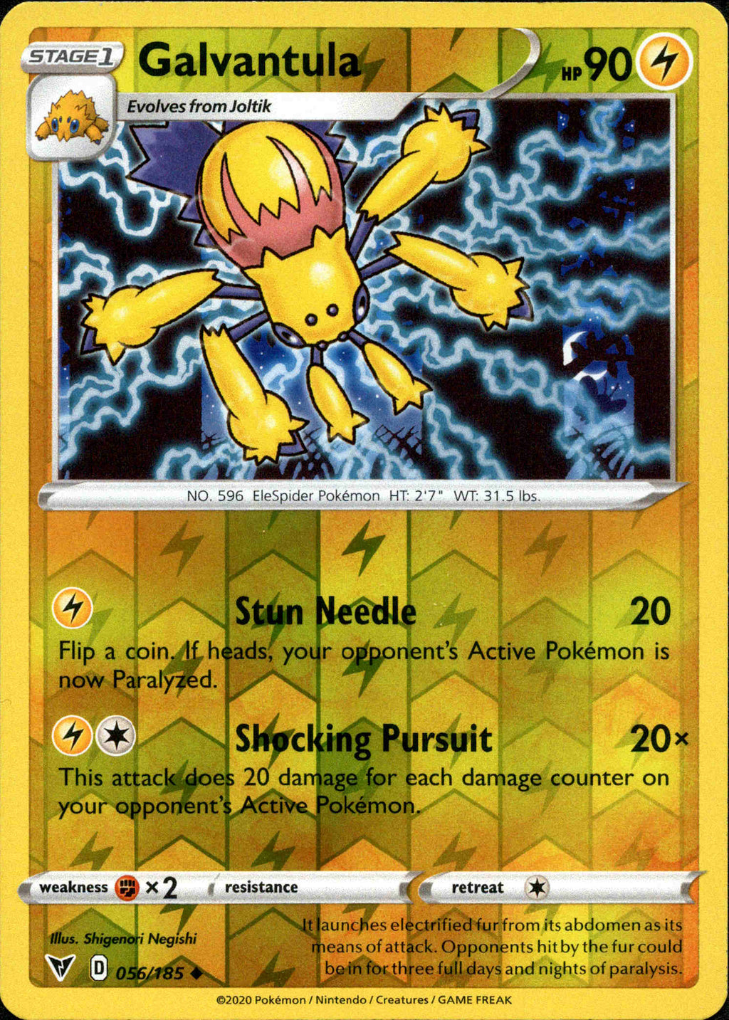 galvantula pokemon card price Galvantula - 056/185 - Vivid Voltage