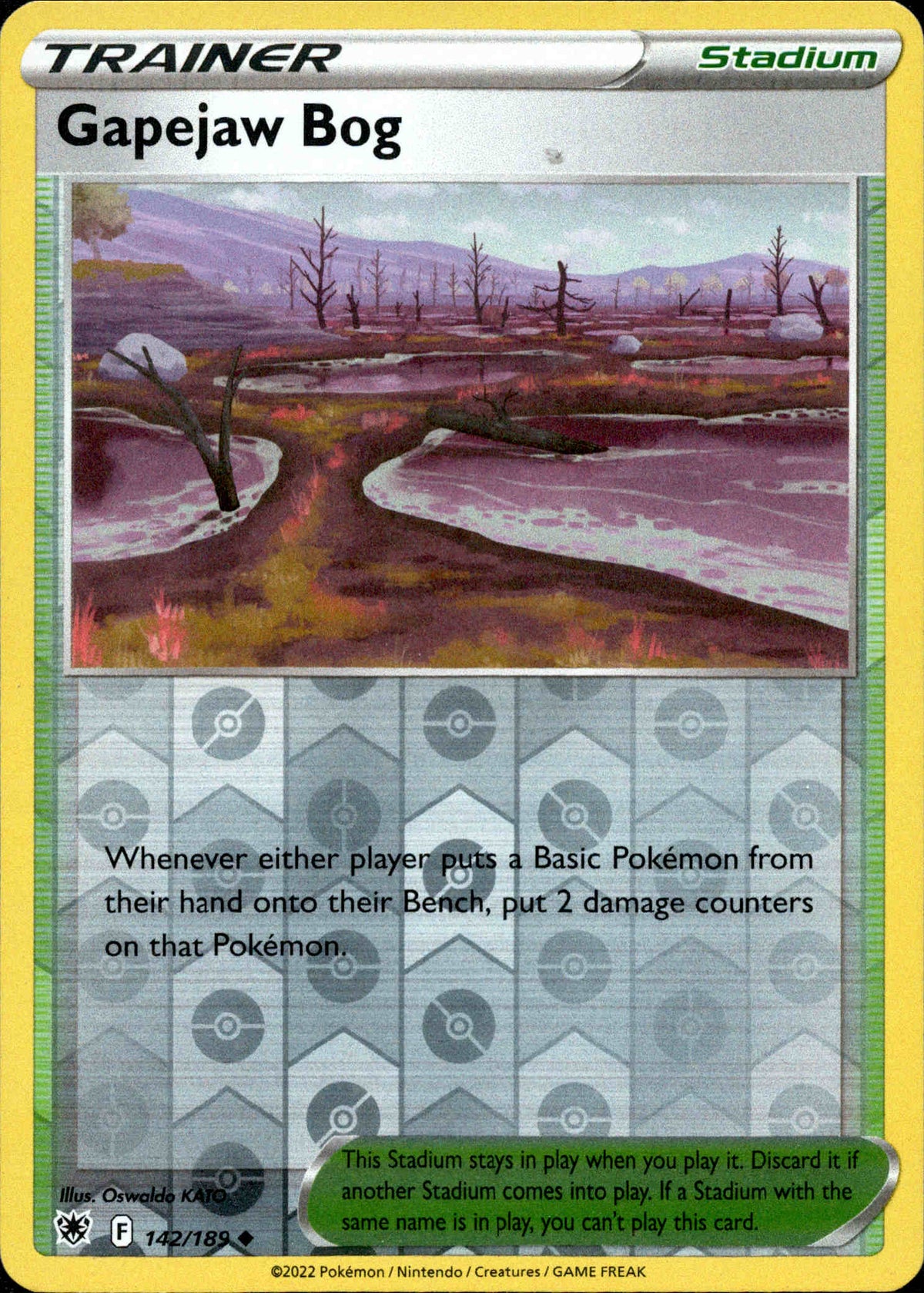 Gapejaw Bog - 142/189 - Astral Radiance - Reverse Holo - Card Cavern