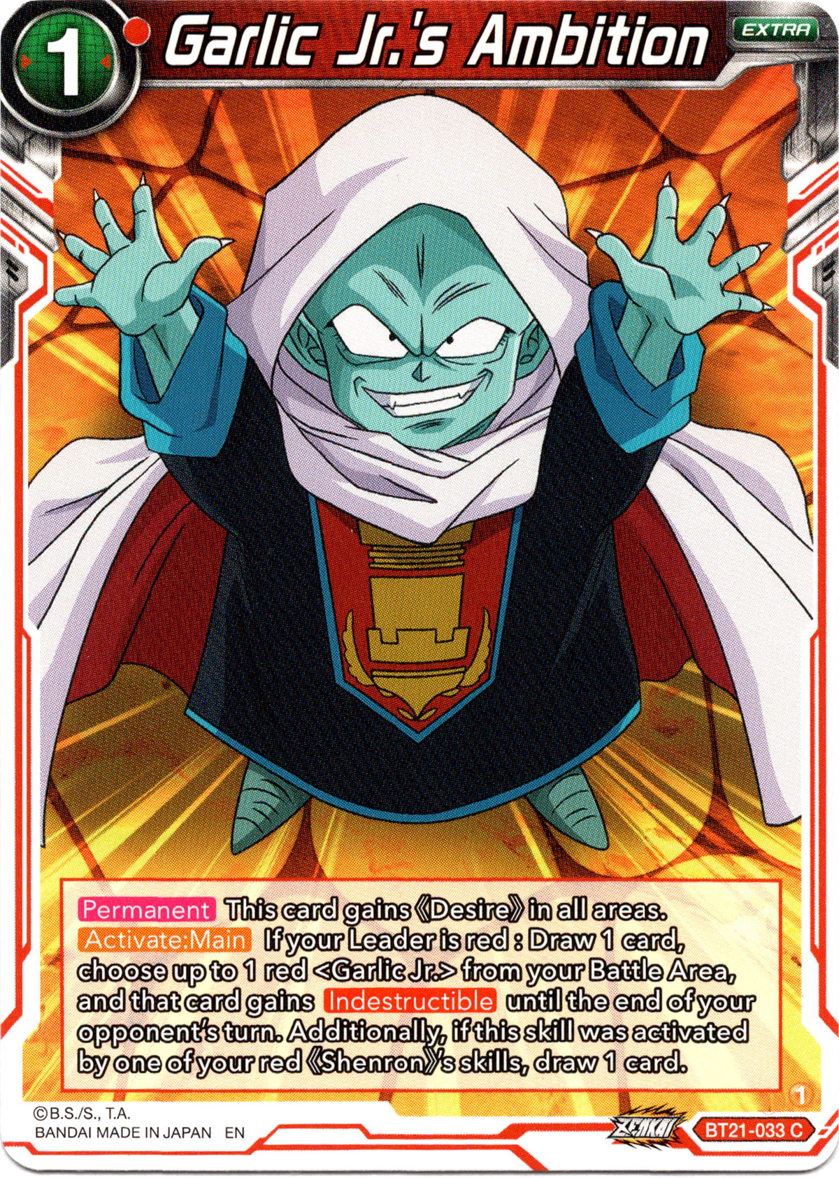 Garlic Jr.'s Ambition - BT21-033 - Wild Resurgence - Card Cavern
