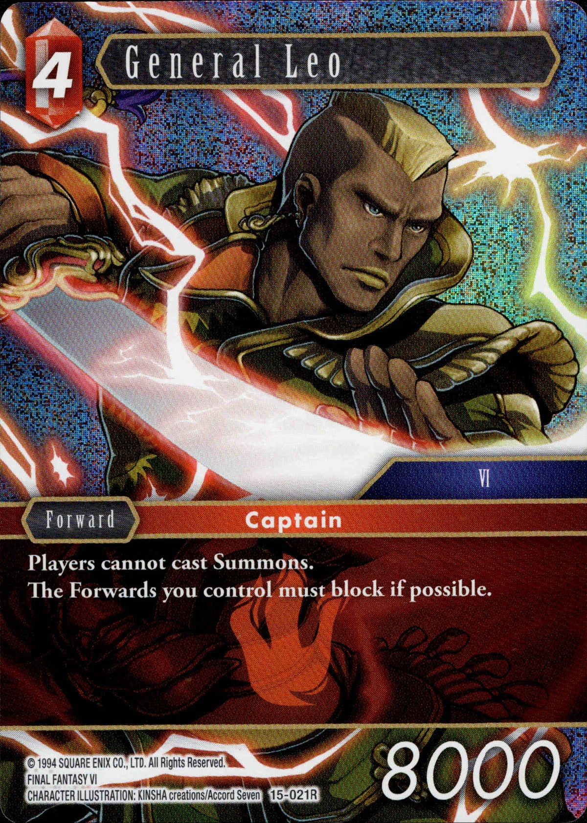 General Leo - 15-021R - Crystal Dominion - Foil - Card Cavern