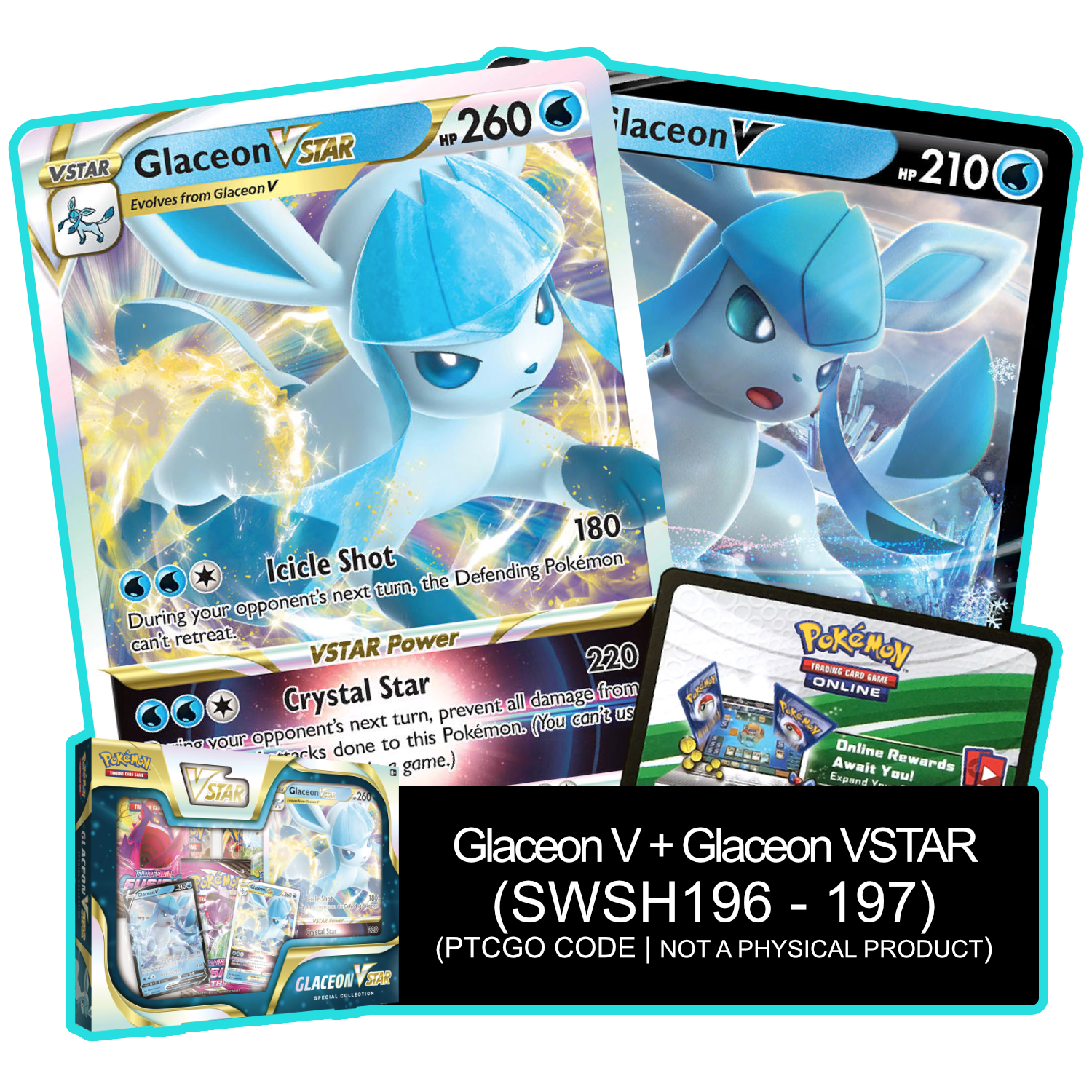 Glaceon VSTAR Special Collection - PTCGL Code - Card Cavern