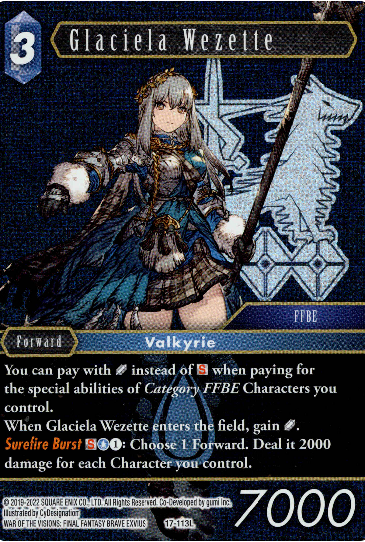 Glaciela Wezette - 17-113L - Rebellion's Call - Foil - Card Cavern