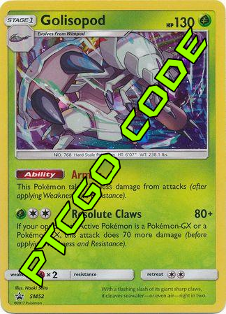 Golisopod SM52 PTCGO Code - Card Cavern