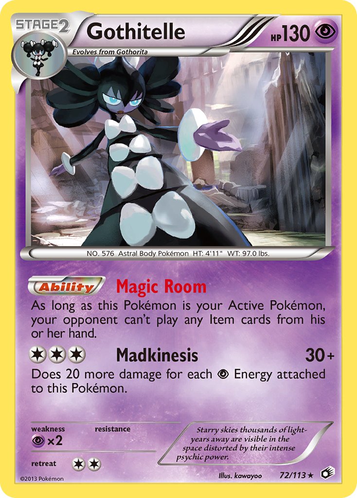 Gothitelle - 72/113 - Legendary Treasures - Holo - Card Cavern