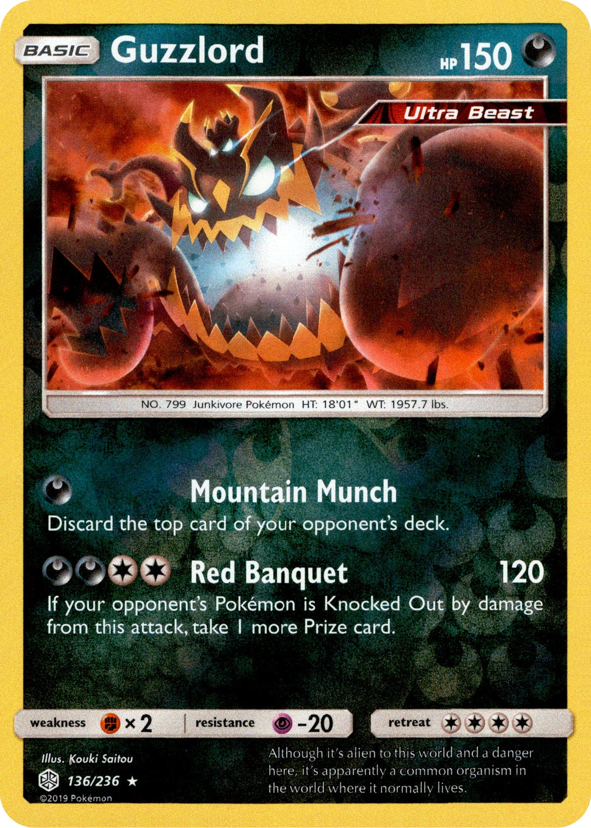 Guzzlord - 136/236 - Cosmic Eclipse - Reverse Holo - Card Cavern