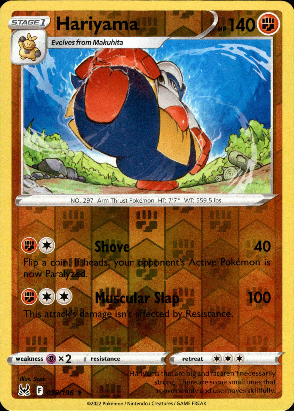 Hariyama - 098/196 - Lost Origin