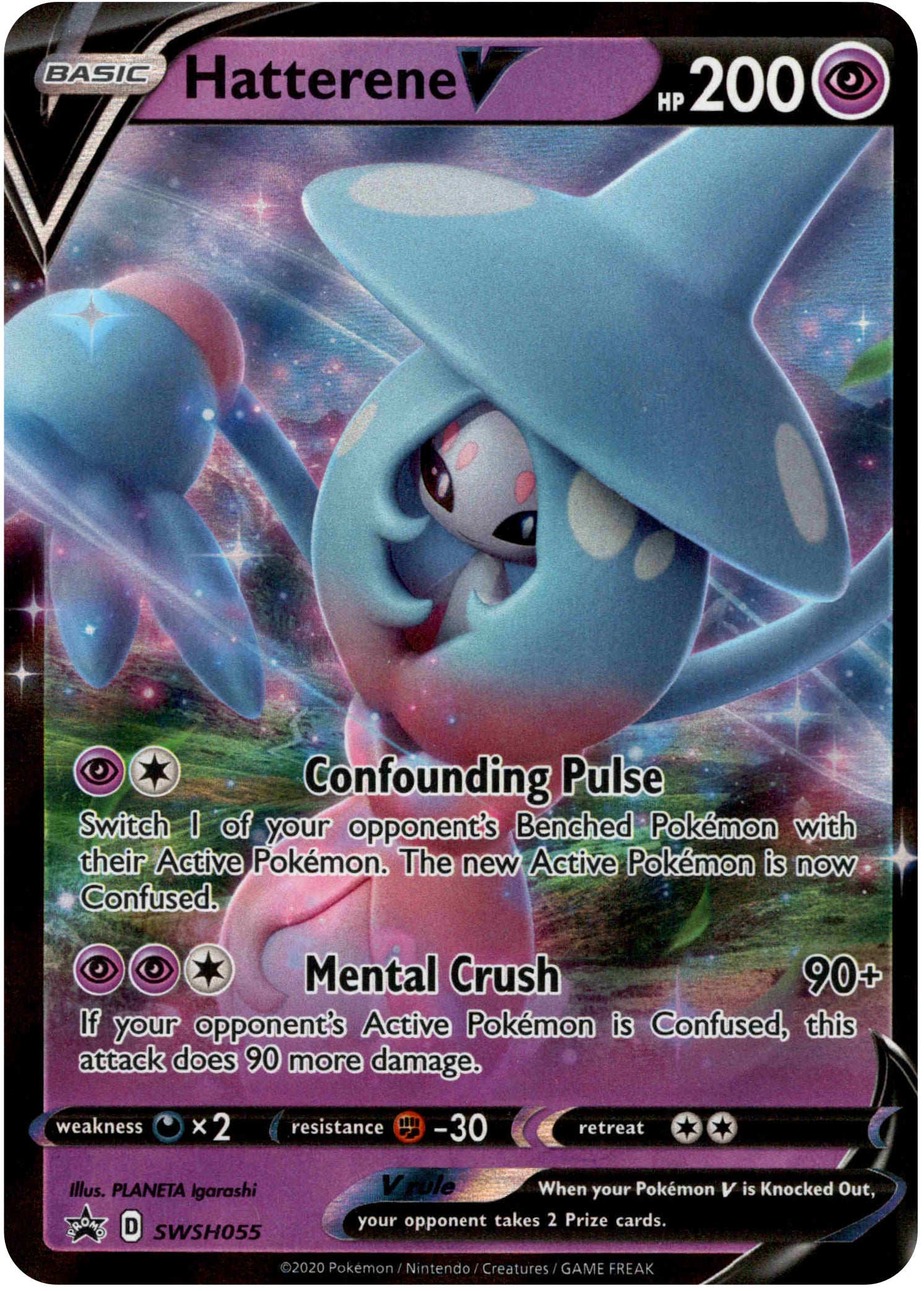 Hatterene V - SWSH055 - Jumbo Card - Card Cavern