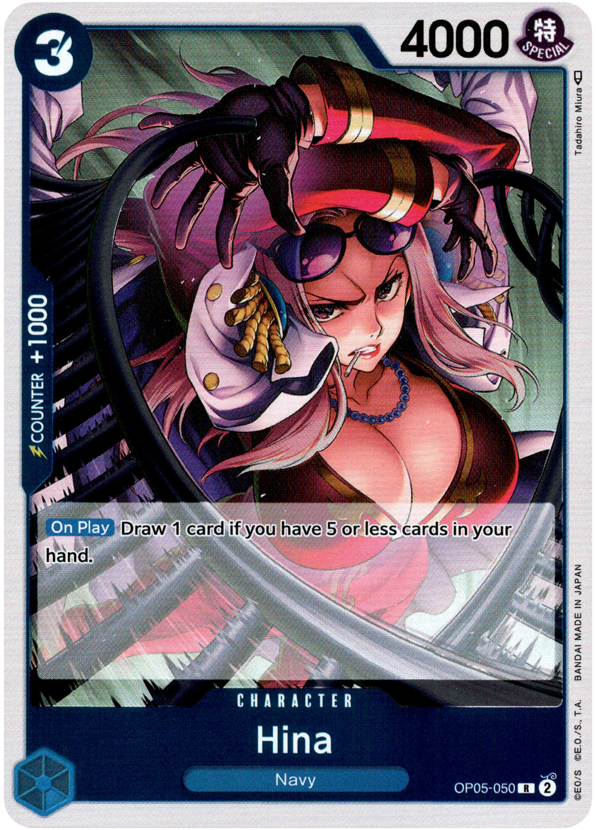 Hina - OP05-050 - Awakening of the New Era - Foil - Card Cavern