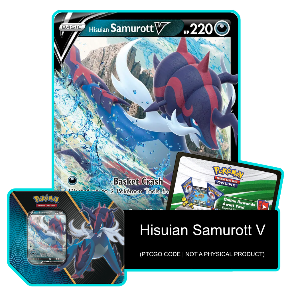 Divergent Powers Tin: Hisuian Samurott V SWSH239 - PTCGL Code Card Cavern Trading Cards, LLC Divergent Powers Tin: Hisuian Samurott V SWSH239 - PTCGL Code Card Cavern Trading Cards, LLC