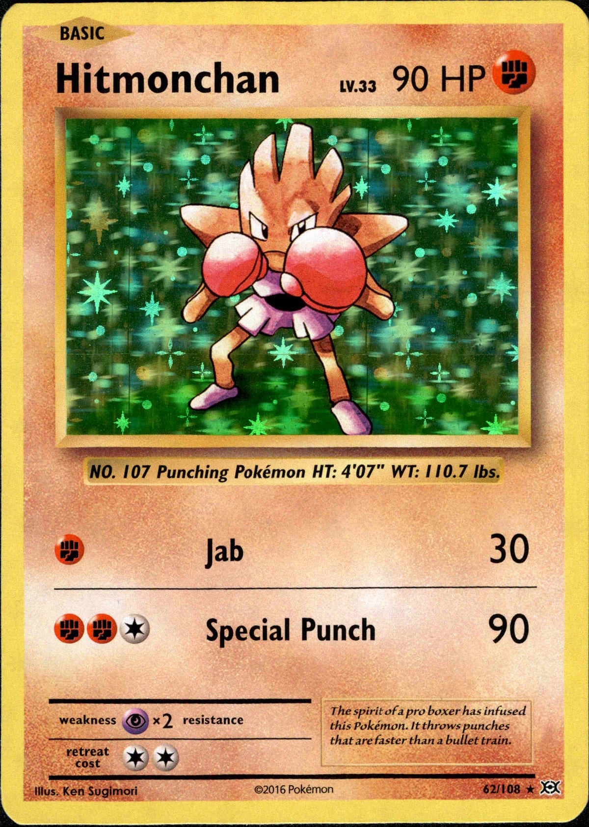 Hitmonchan - 62/108 - Evolutions - Card Cavern