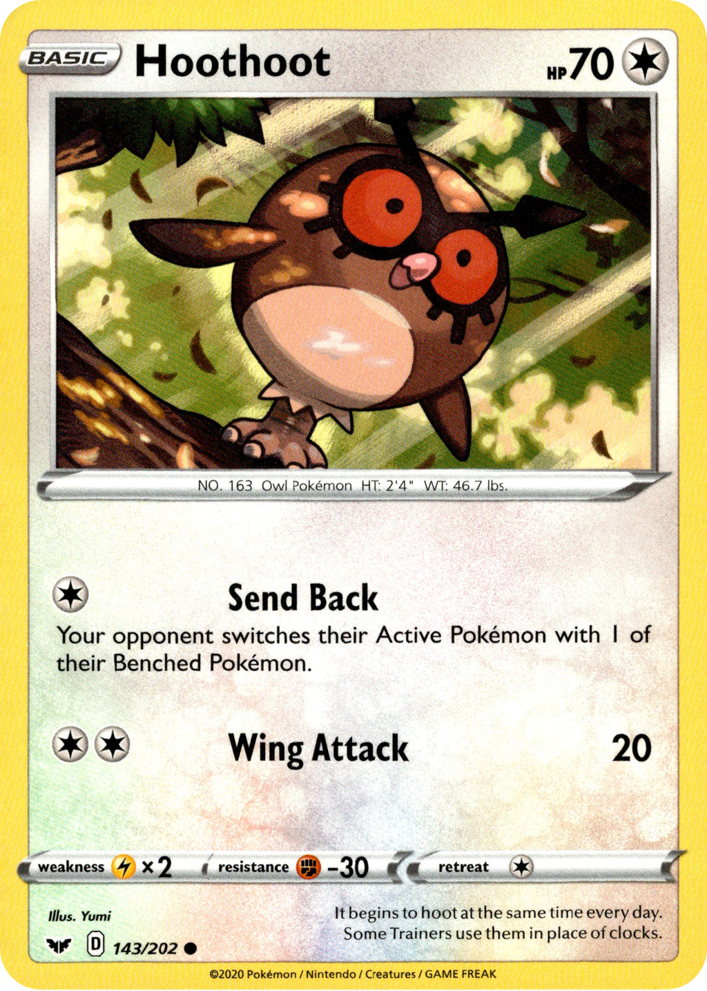 Hoothoot - 143/202 - Sword & Shield Hoothoot - 143/202 - Sword & Shield
