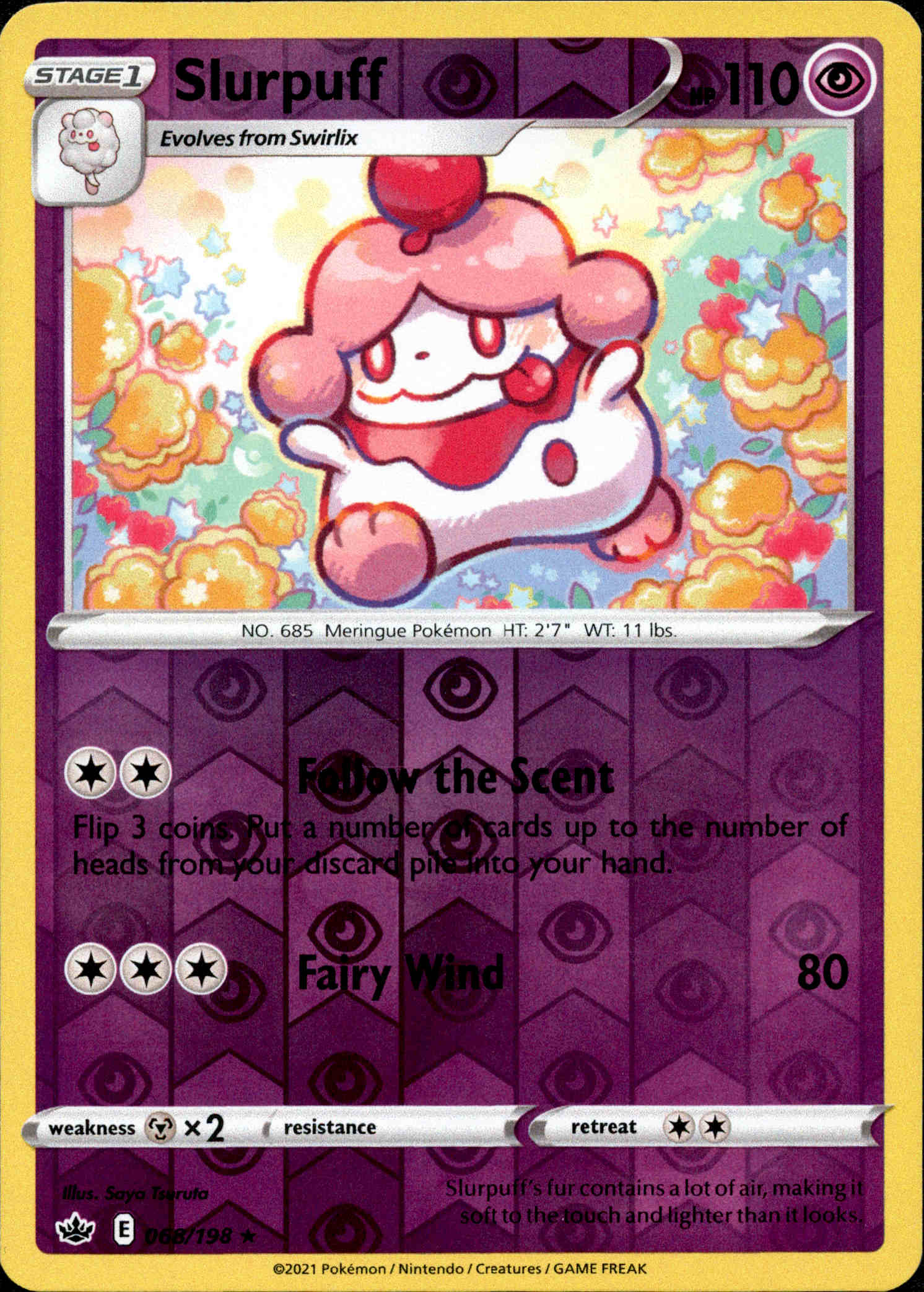 Slurpuff - 068/198 - Chilling Reign - Reverse Holo - Card Cavern