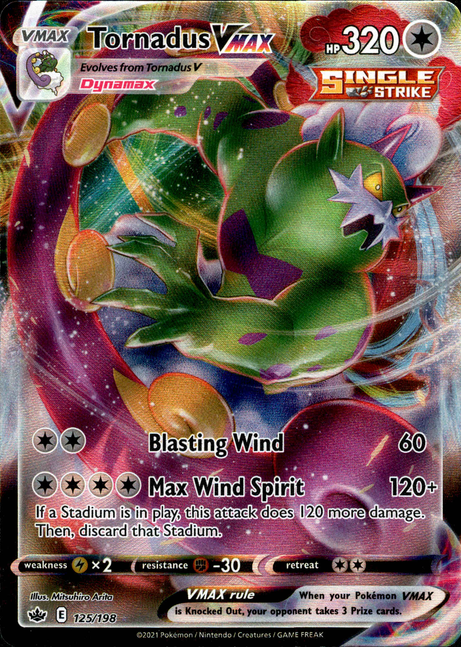Tornadus VMAX - 125/198 - Chilling Reign - Card Cavern
