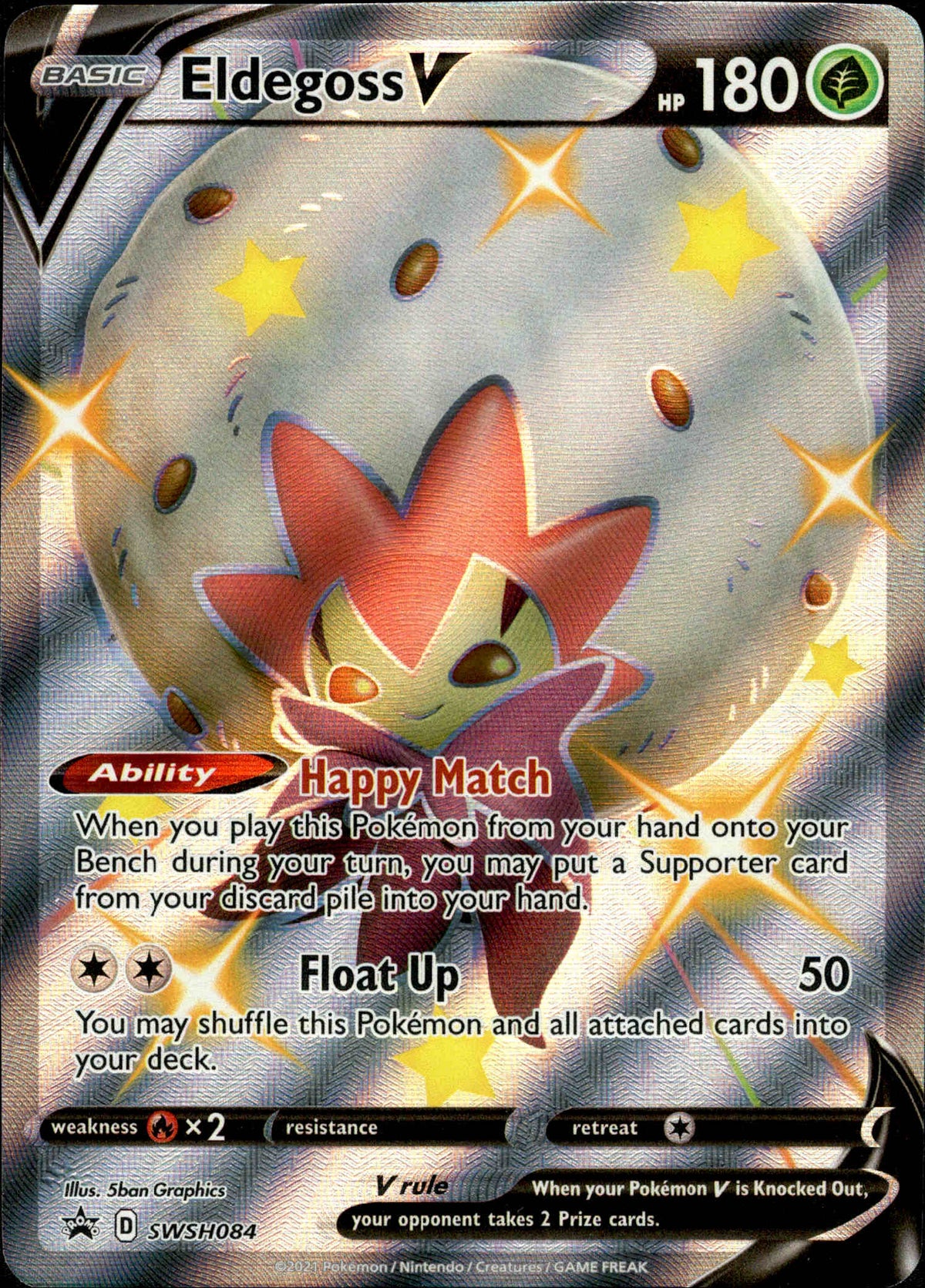 Eldegoss V - SWSH084 - Sword & Shield Promo - Card Cavern