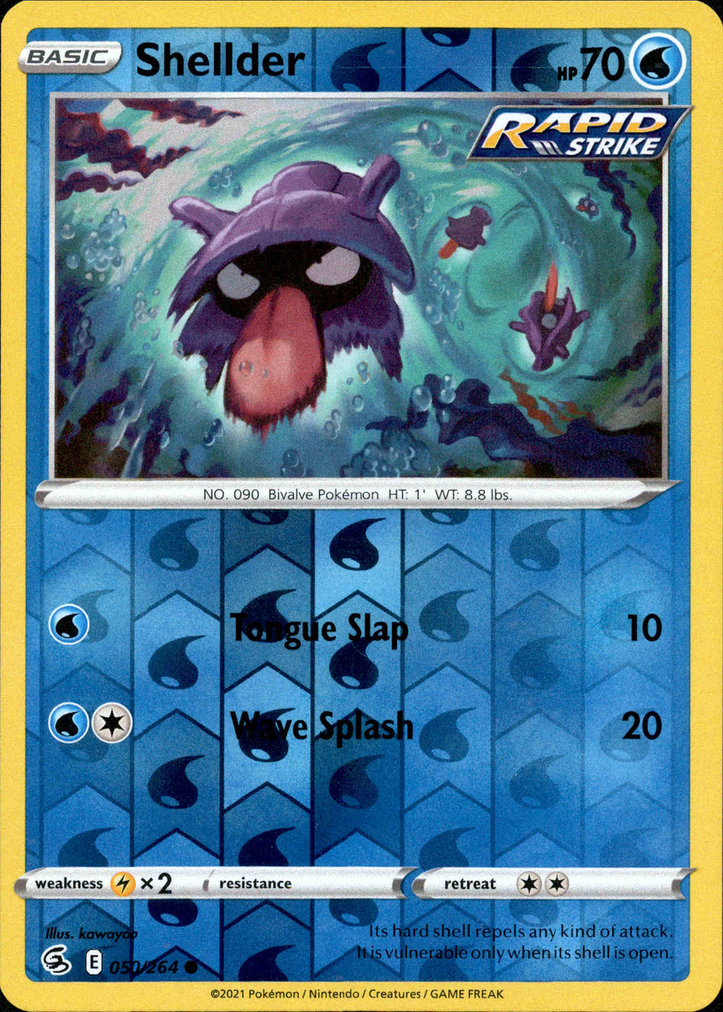 pokemon card shellder Shellder - 050/264 - Fusion Strike