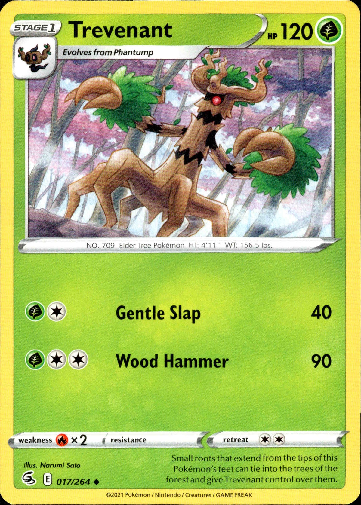 Trevenant - 017/264 - Fusion Strike - Card Cavern