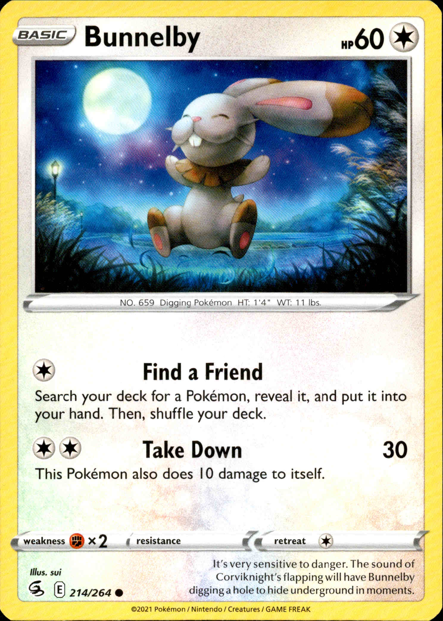 Bunnelby - 214/264 - Fusion Strike - Card Cavern
