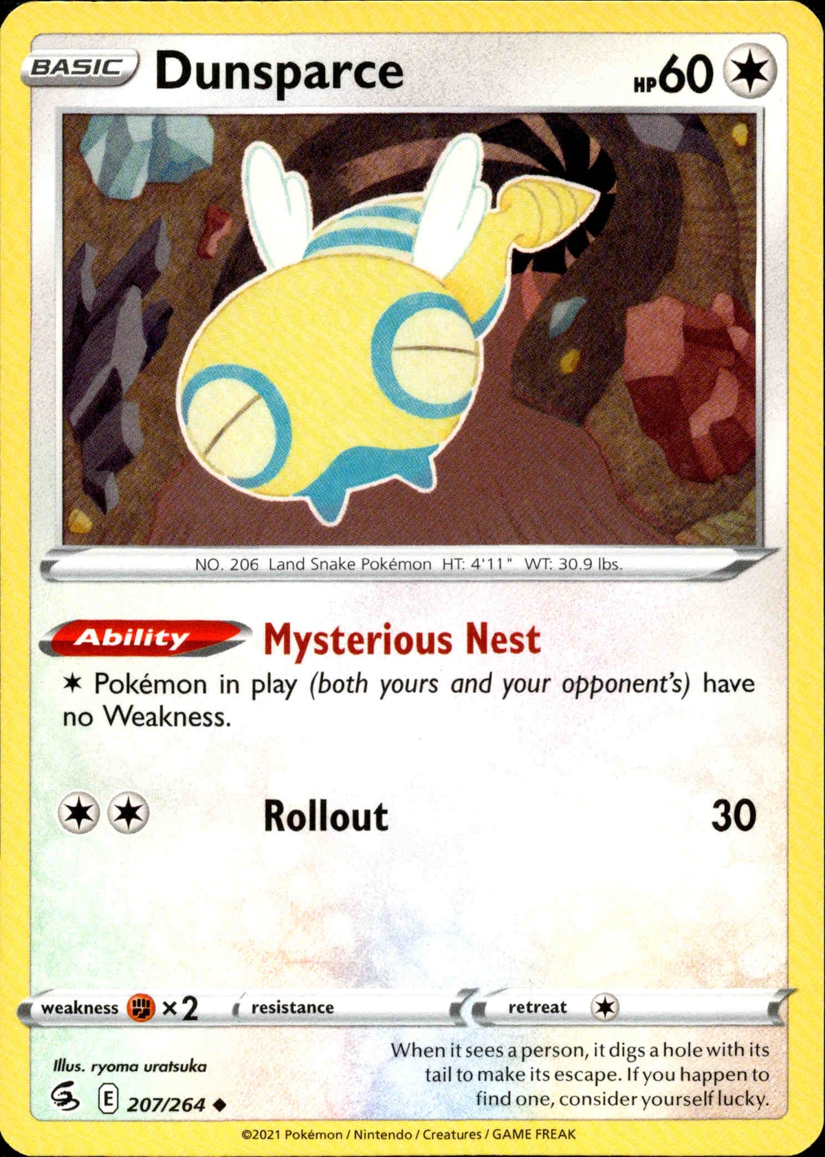 Dunsparce - 207/264 - Fusion Strike - Card Cavern