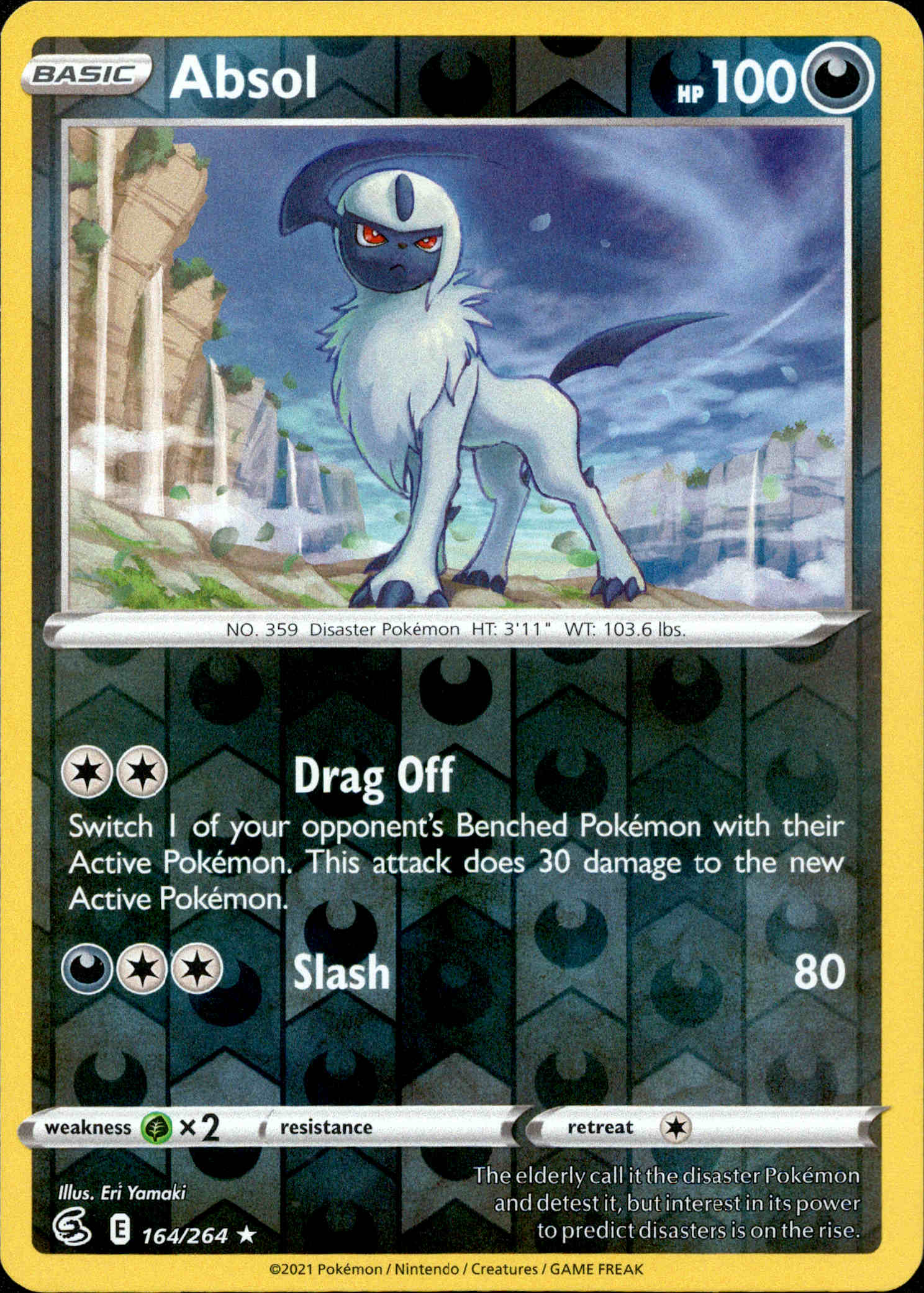 Absol - 164/264 - Fusion Strike - Reverse Holo - Card Cavern