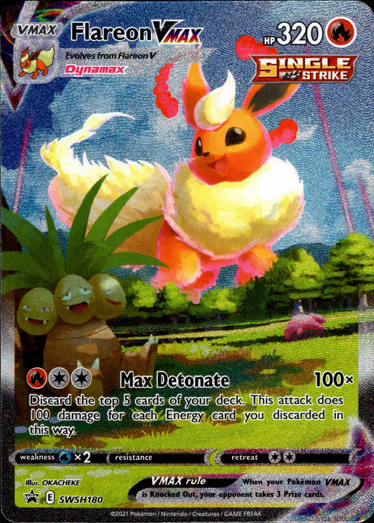 Flareon VMAX - SWSH180 - Sword & Shield Promo - Card Cavern
