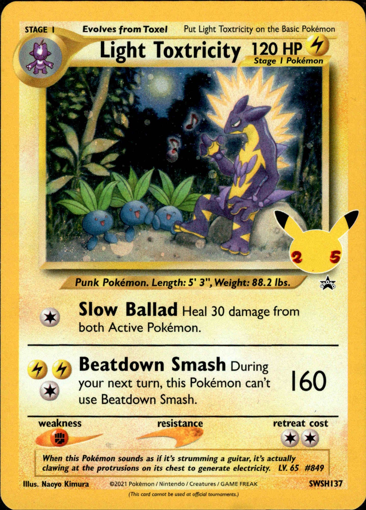Light Toxtricity - SWSH137 - Sword & Shield Promo - Card Cavern