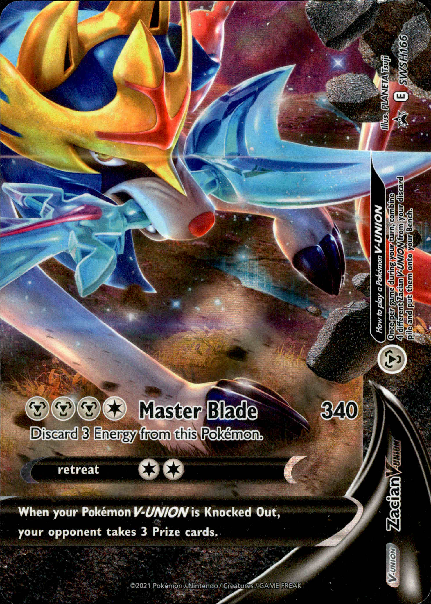 Zacian V-Union (BOTTOM RIGHT) - SWSH166 - Sword & Shield Promo - Card Cavern