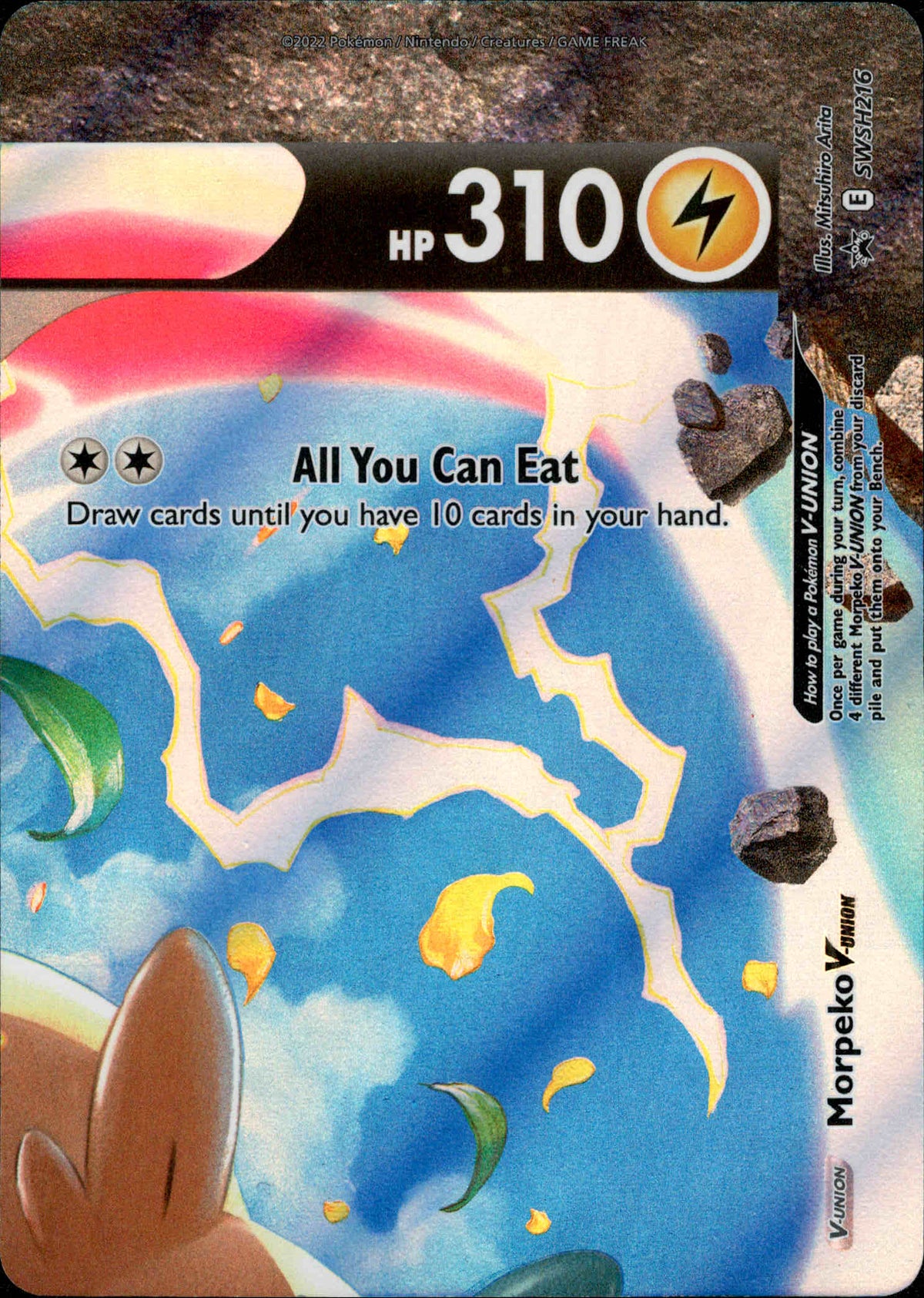 Morpeko V-Union (TOP RIGHT) - SWSH216 - Sword & Shield Promo - Card Cavern