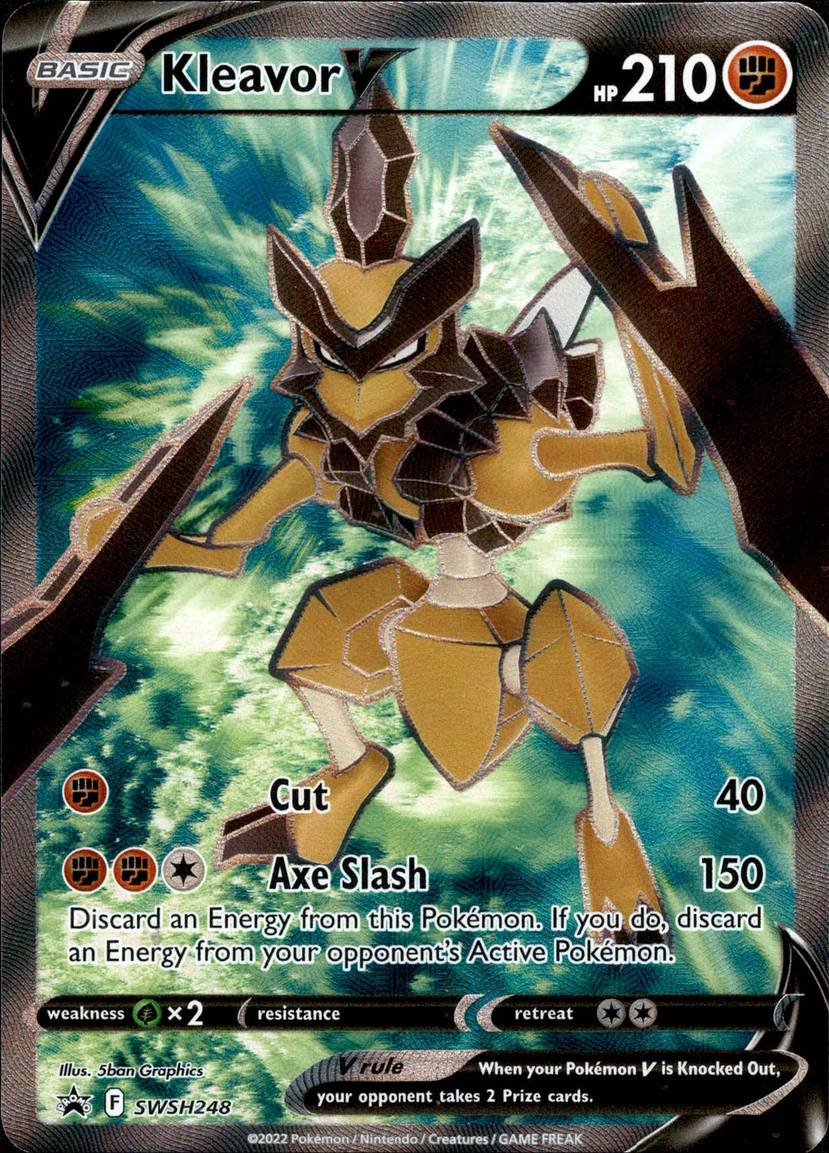 Kleavor V Full Art - SWSH248 - Sword & Shield Promo - Card Cavern