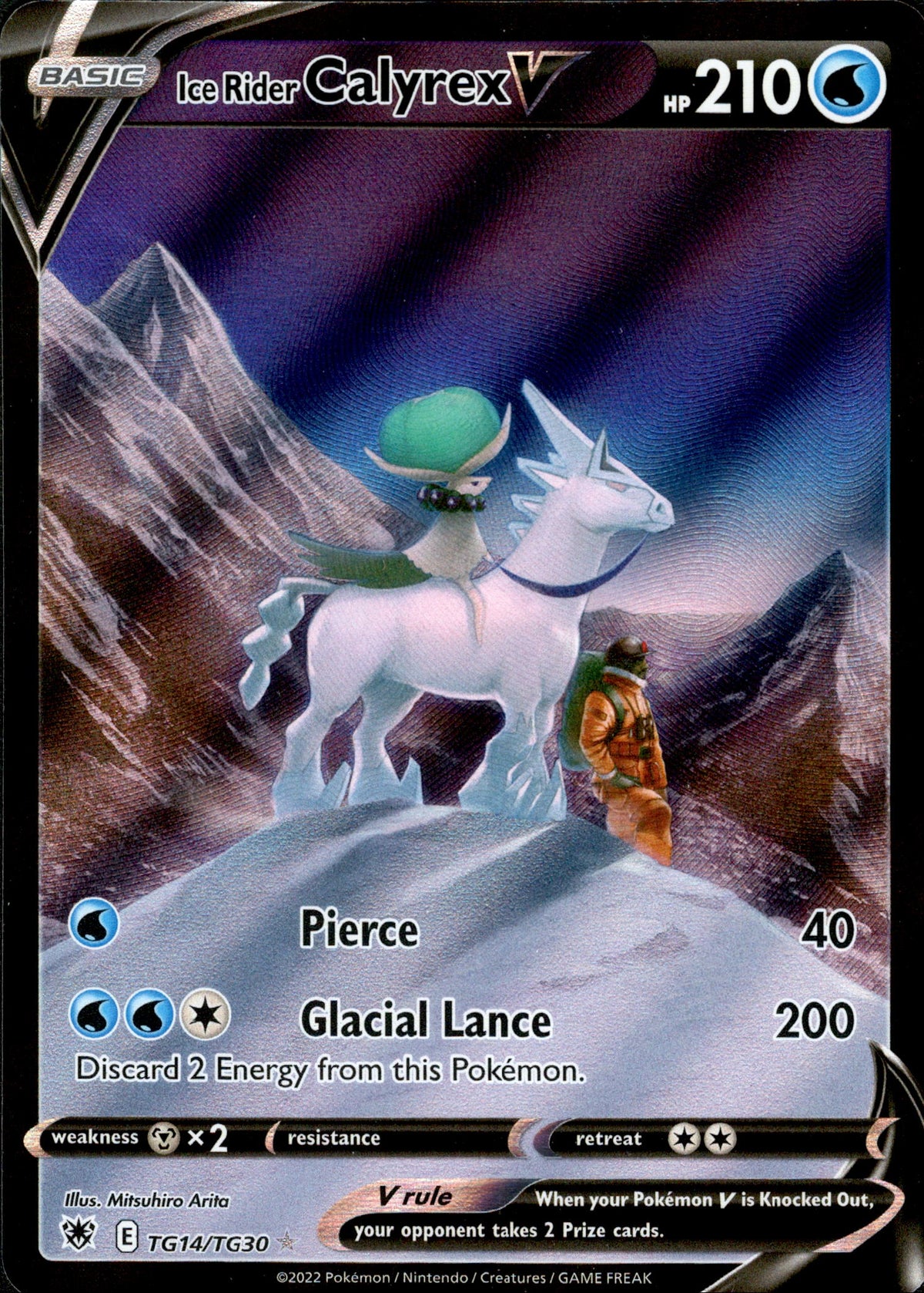 Ice Rider Calyrex V - TG14/TG30 - Astral Radiance - Holo - Card Cavern