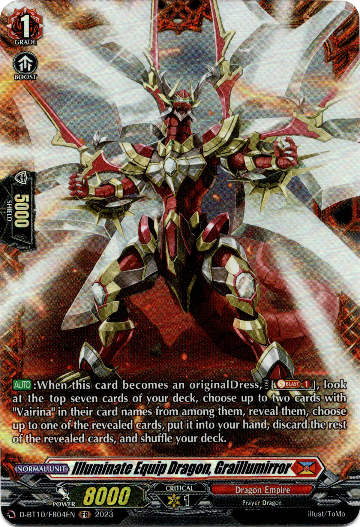 Illuminate Equip Dragon, Graillumirror - D-BT10/FR04EN - Dragon Masquerade - Card Cavern