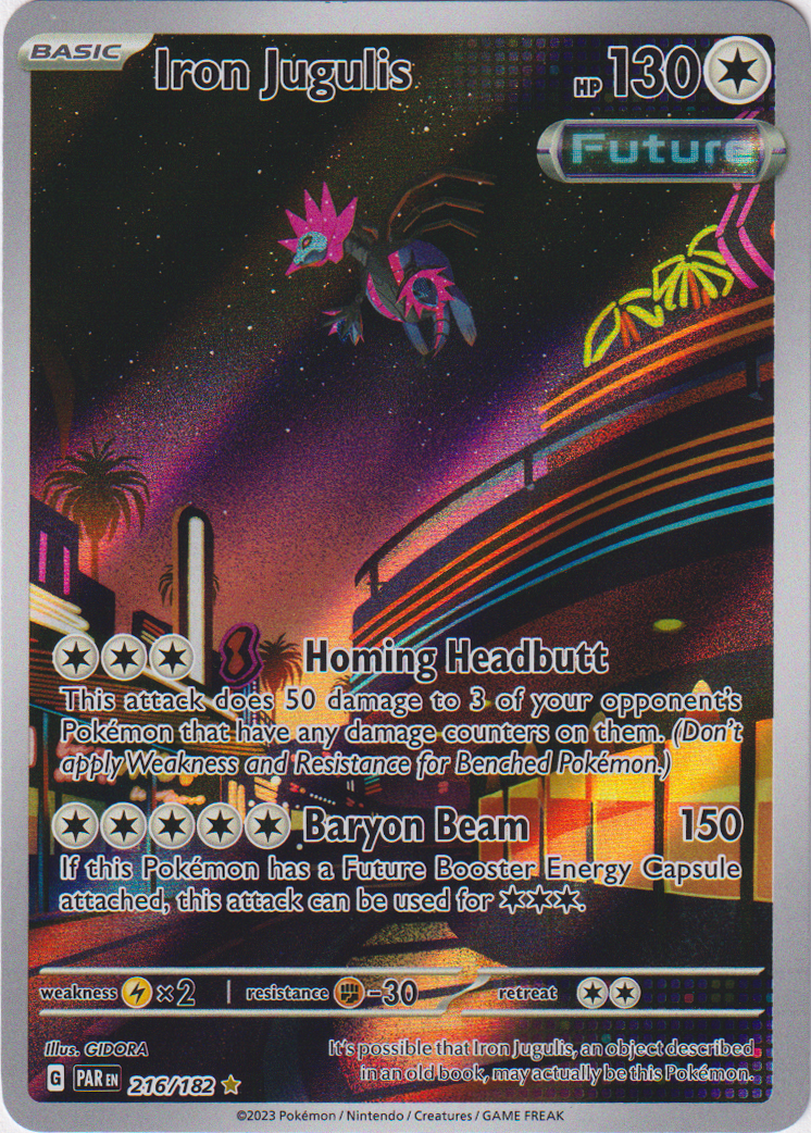 Iron Jugulis 216/182 Paradox Rift Holo Card Cavern Trading
