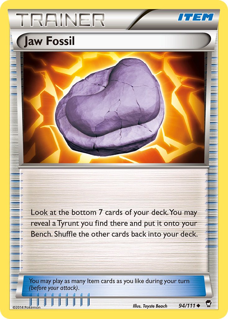 Jaw Fossil - 94/111 - Furious Fists - Card Cavern