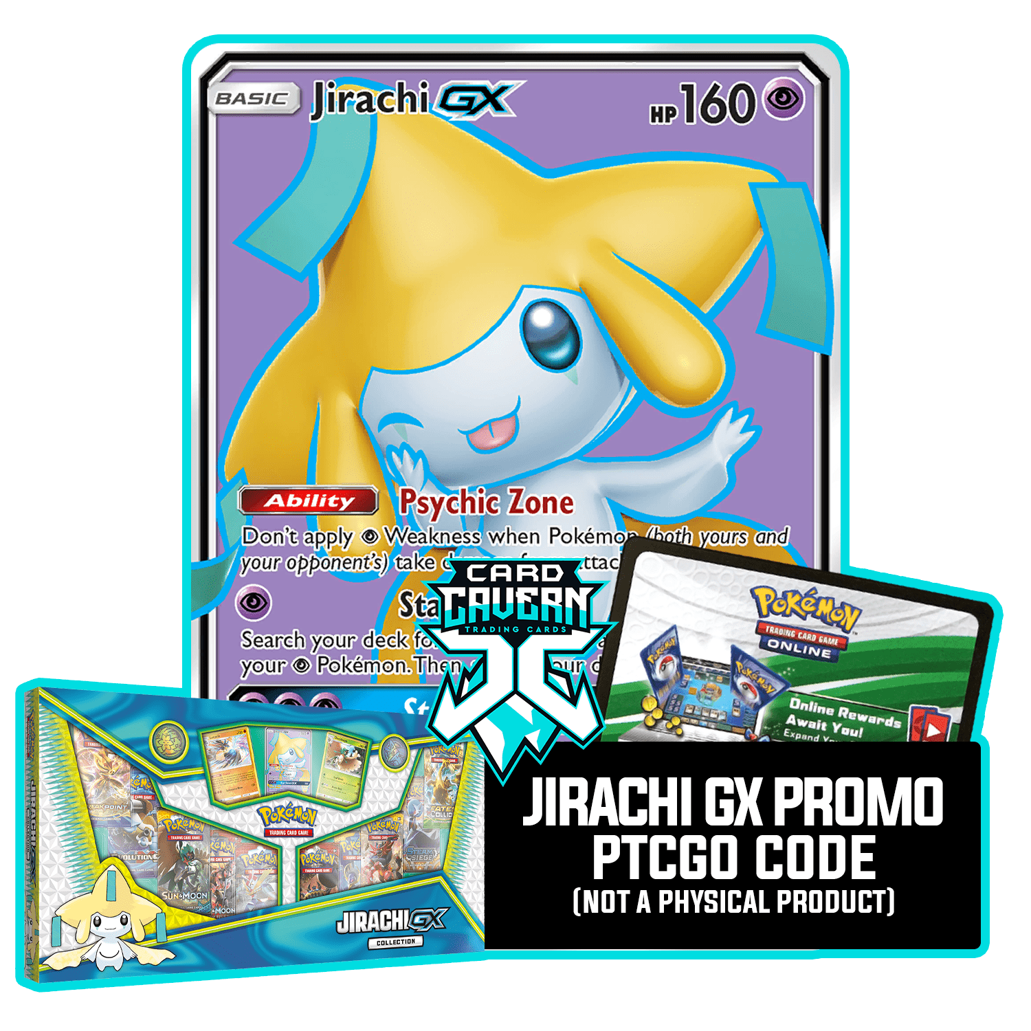 Jirachi GX 79a/236 PTCGL Code - Card Cavern