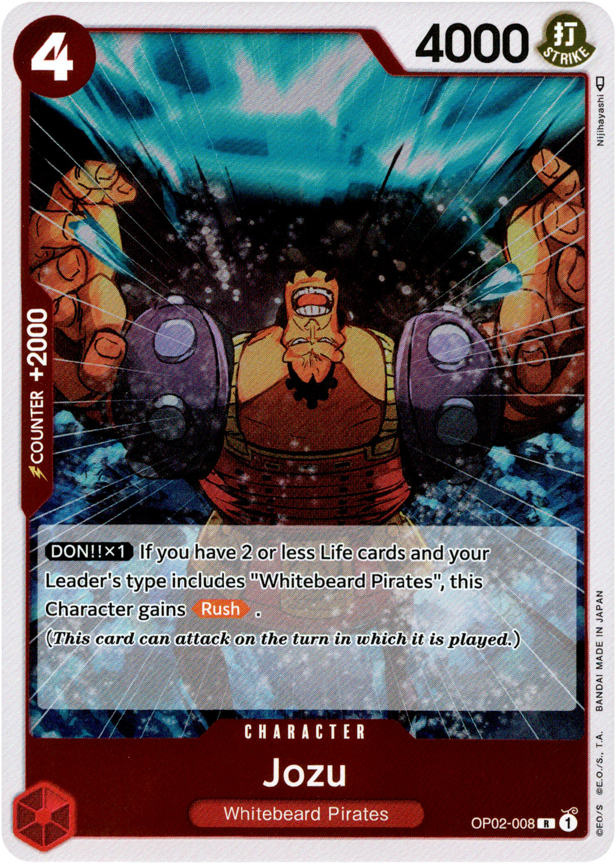 Jozu - OP02-008 - Paramount War - Foil - Card Cavern