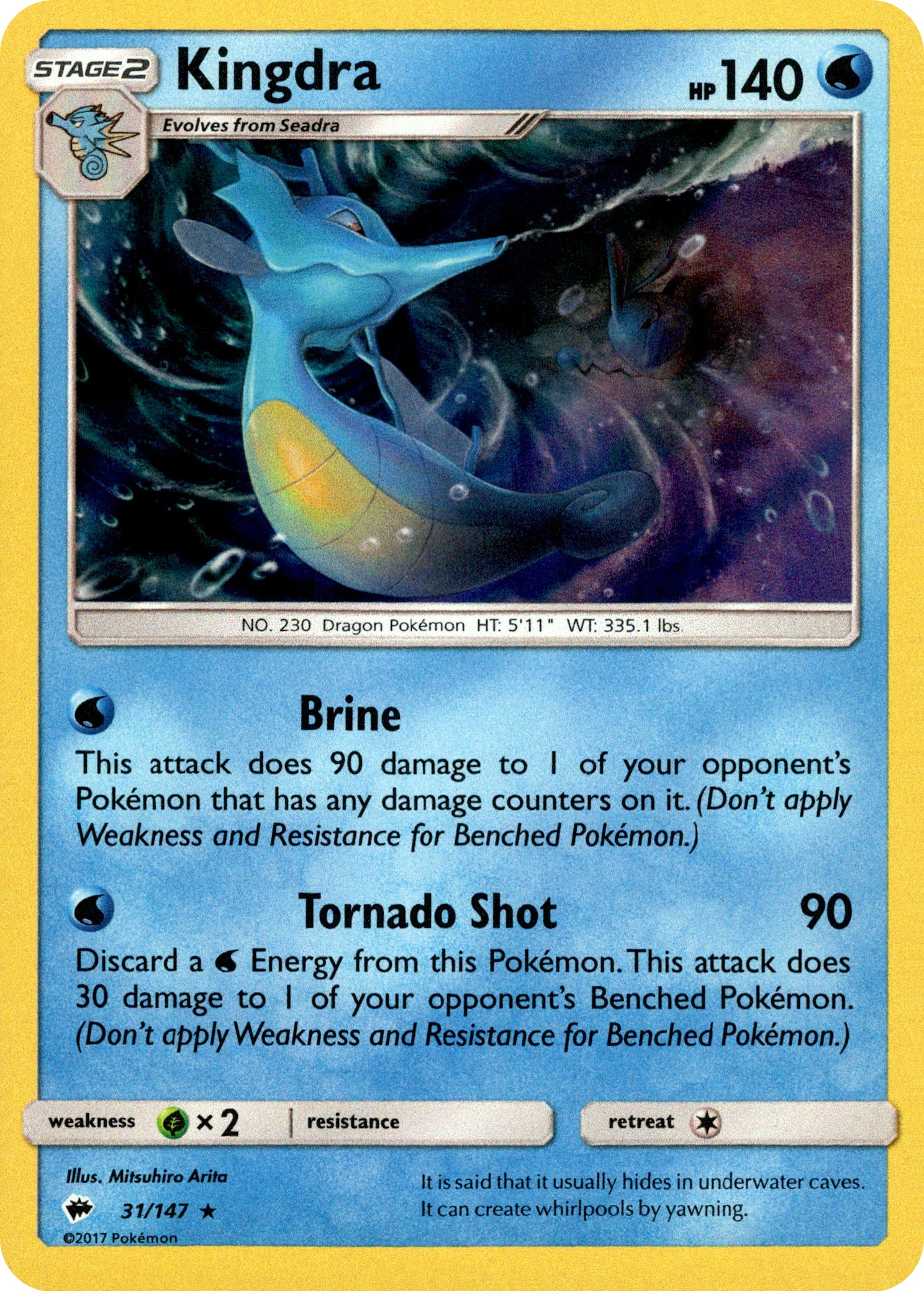 Kingdra - 31/147 - Burning Shadows - Holo - Card Cavern
