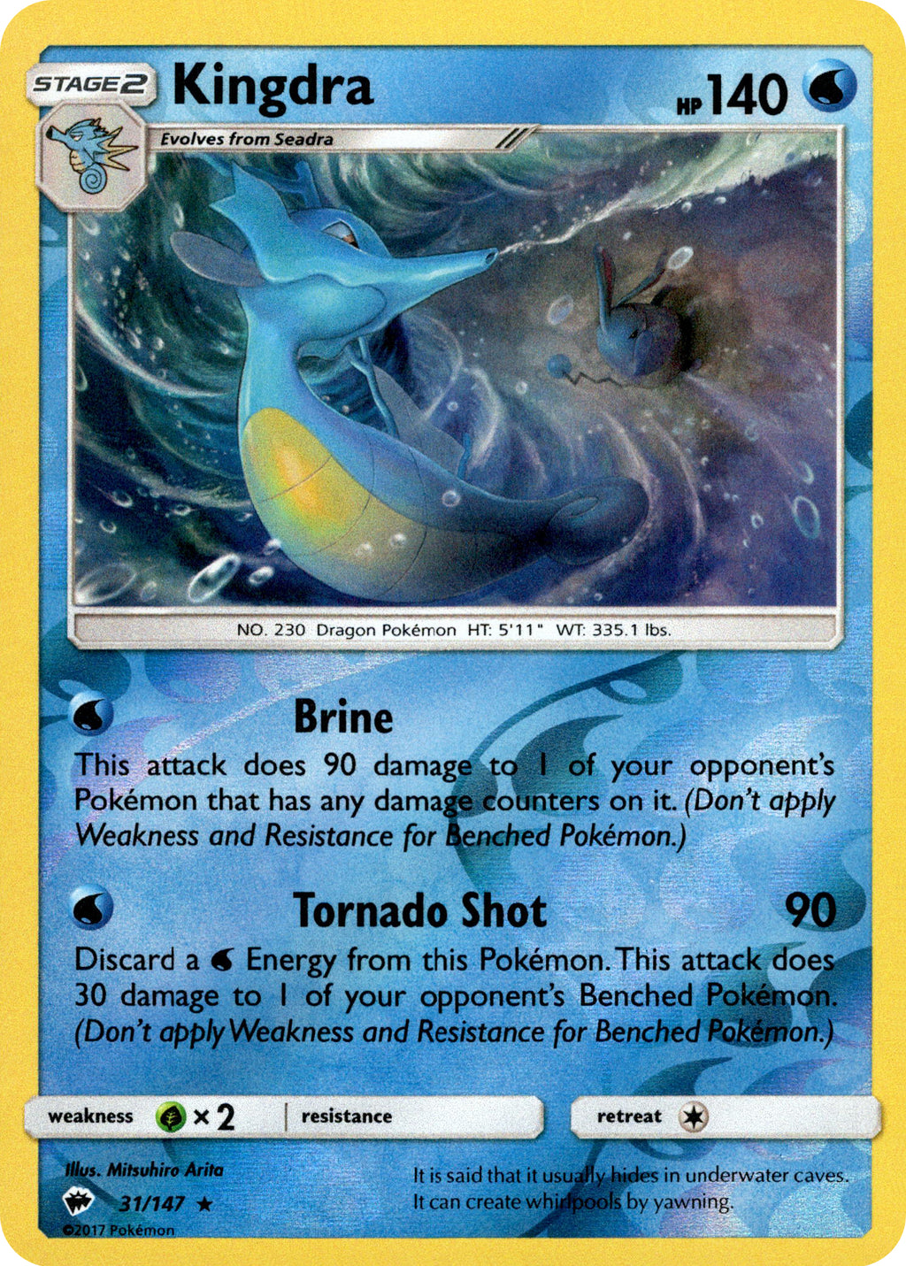 Kingdra - 31/147 - Burning Shadows - Reverse Holo Card Cavern Trading Cards, LLC Kingdra - 31/147 - Burning Shadows - Reverse Holo Card Cavern Trading Cards, LLC