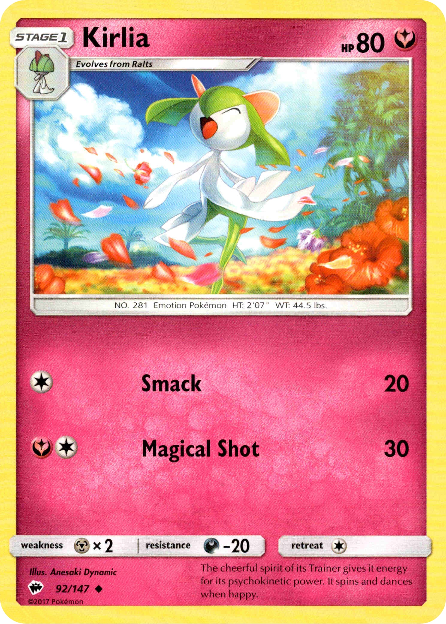 Kirlia - 92/147 - Burning Shadows - Card Cavern
