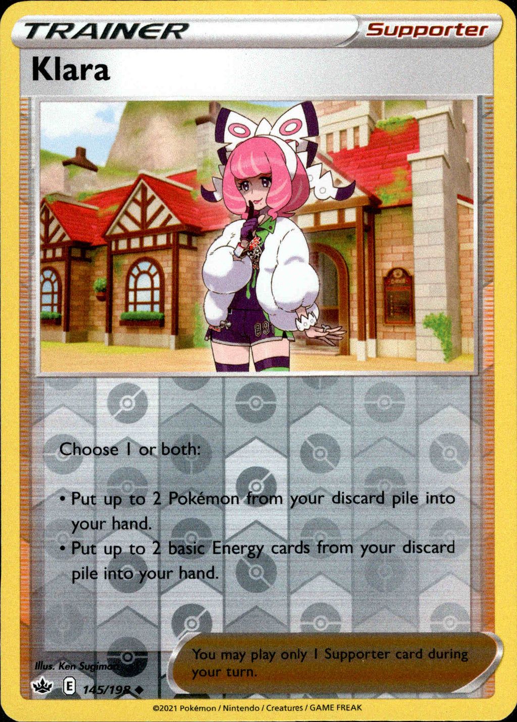 Klara - 145/198 - Chilling Reign - Reverse Holo Card Cavern Trading Cards, LLC Klara - 145/198 - Chilling Reign - Reverse Holo Card Cavern Trading Cards, LLC