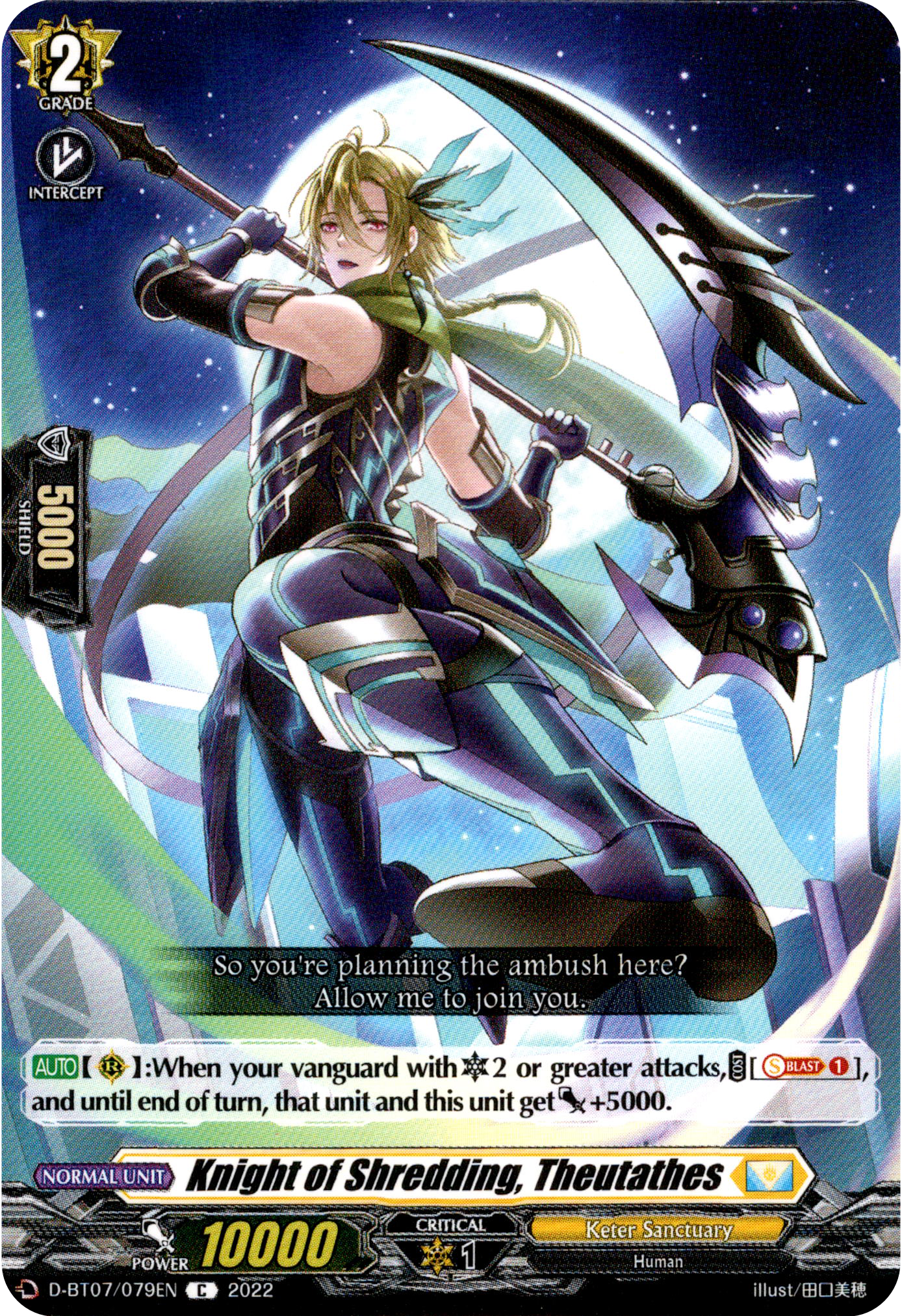 Knight of Shredding, Theutathes - D-BT07/079EN - Raging Flames Against Emerald Storm - Card Cavern