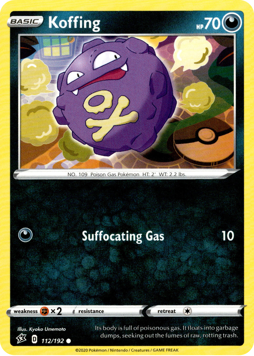 pokemon koffing card - 112/192 Kiki-Jiki Mirror Breaker Px2 / None / Miracles Commander Deck Set:Commander Deckbox