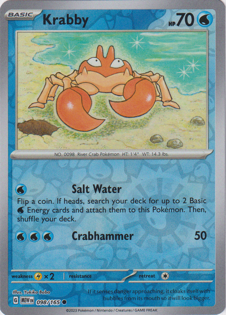 Krabby - 098/165 - Scarlet & Violet 151