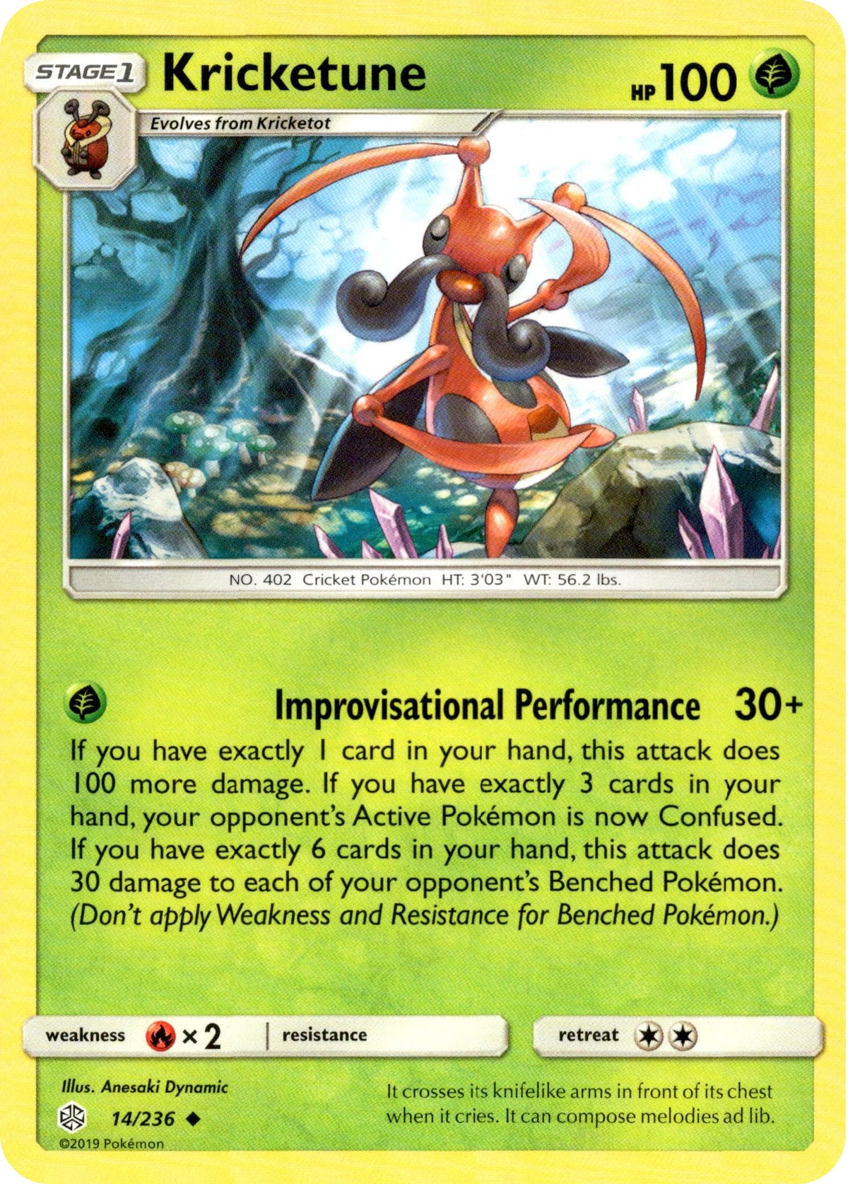 Kricketune - 14/236 - Cosmic Eclipse - Card Cavern