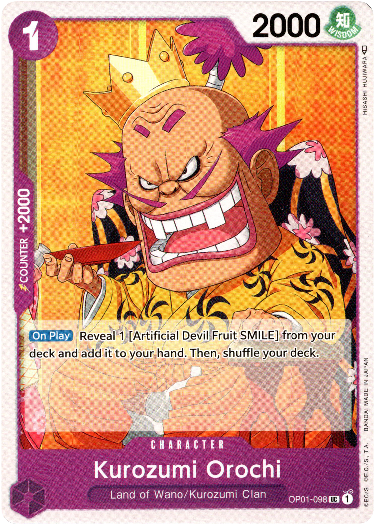 Kurozumi Orochi - OP01-098 UC - Romance Dawn - Card Cavern